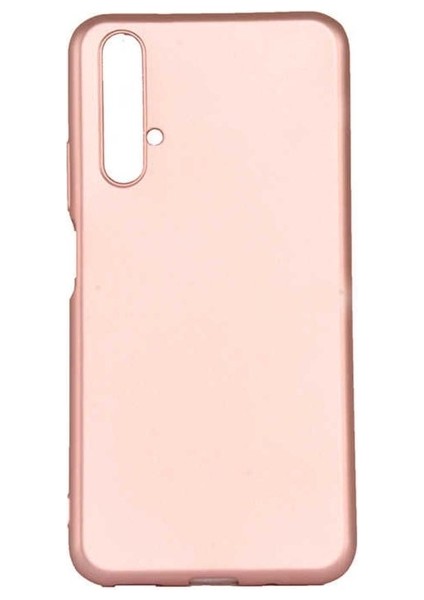 Huawei Honor 20 Uyumlu Kılıf Premier Silikon Kapak, Rose Gold