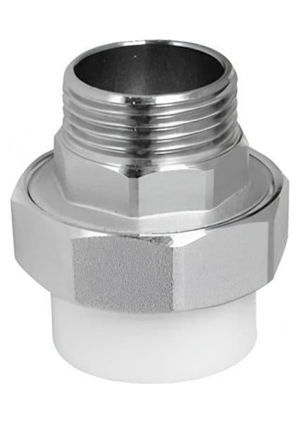 Pprc Oynar Başlıklı Dış Dişli (Erkek) Rakor (Kolletör Bağlantısı) - Polipropilen Pipe Fittings - 25-1" DN25 - Adet indirimleri