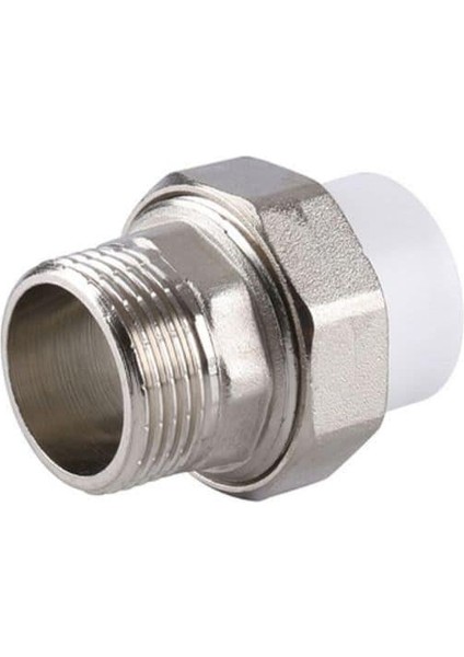 Pprc Oynar Başlıklı Dış Dişli (Erkek) Rakor (Kolletör Bağlantısı) - Polipropilen Pipe Fittings - 25-1" DN25 - Adet