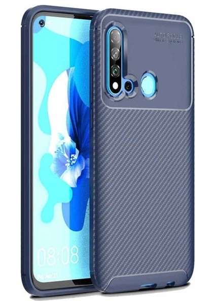 Huawei P20 Lite 2019 Uyumlu Kılıf Negro Silikon Kapak, Lacivert