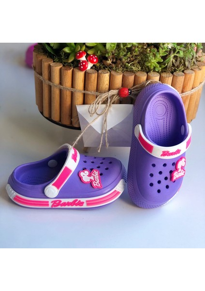 Barby Figürlü Çocuk Sandaleti , Çocuk Crocks Modeli Sandalet ,ana Okulu Kreş Sandaleti ,deniz Plaj Sandaleti fırsatları