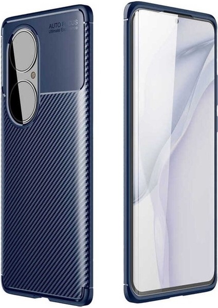 Huawei P50 Pro Uyumlu Kılıf Negro Silikon Kapak, Lacivert