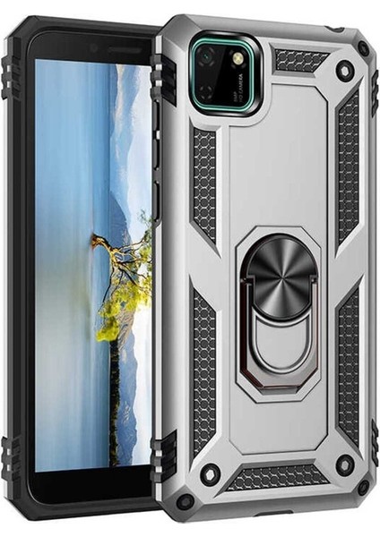 Huawei Y5P Uyumlu Kılıf Vega Kapak, Gri