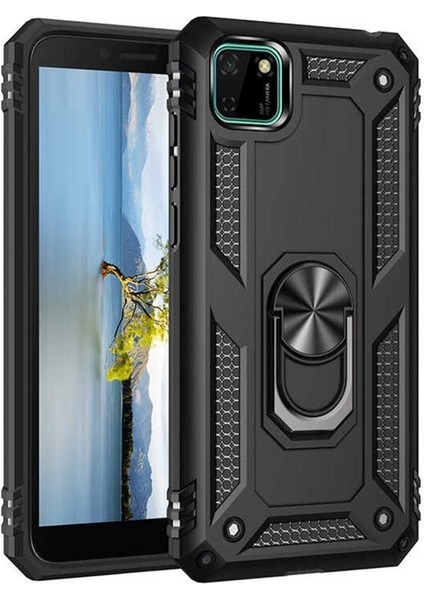 Huawei Y5P Uyumlu Kılıf Vega Kapak, Siyah