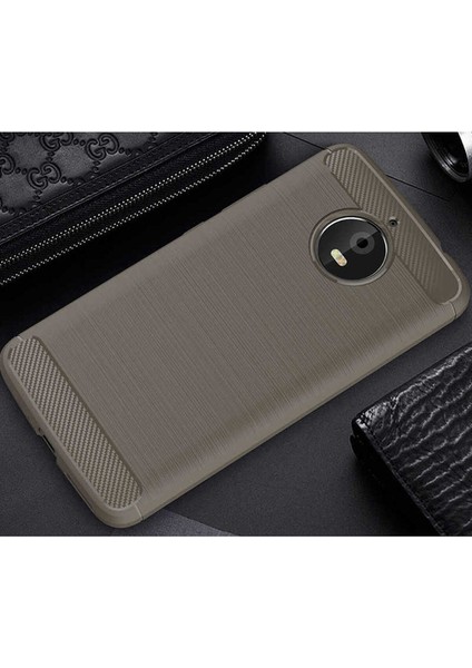 Lenovo Moto E4 Plus Uyumlu Kılıf Room Silikon Kapak, Gri
