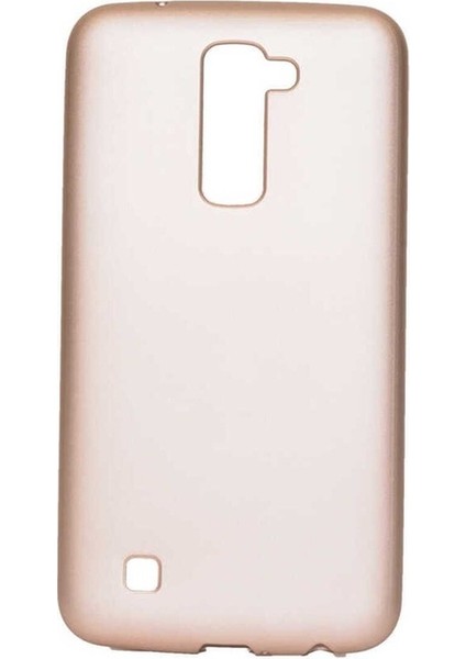 Megafox Teknoloji Lg K10 Uyumlu Kılıf Premier Silikon Kapak, Rose Gold