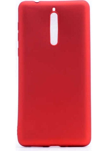 Nokia 8 Uyumlu Kılıf Premier Silikon Kapak, Kırmızı