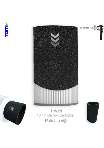 FAF Filtre Faf Filtre- 4 Lite-10 mm Filtre Içi, Koku Giderici Kartuş, Xiaomi Smart Air Purifier 4 Lite Filtre Içi Kartuş