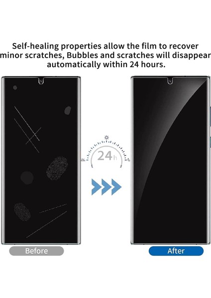 Samsung Galaxy S20 Ultra Ekran Koruyucu Hayalet Seramik Cam Mat Privacy Tam Kaplar Oval Kavisli
