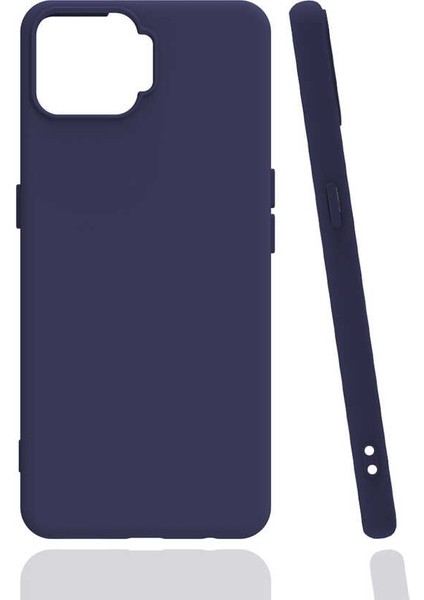 Oppo A73 Uyumlu Kılıf Biye Silikon, Lacivert