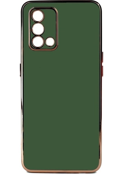 Oppo A74 4g Uyumlu Kılıf Bark Kapak, Koyu Yeşil