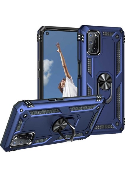 Oppo A52 Uyumlu Kılıf Vega Kapak, Mavi