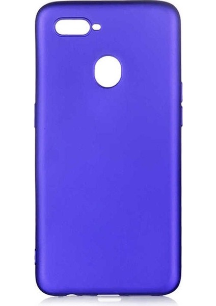 Oppo A7X Uyumlu Kılıf Premier Silikon Kapak, Saks Mavi