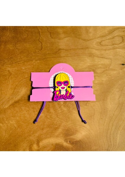 Barbie Çocuk Bilekliği Makrome Örgülü Ipli Ayarlamalı