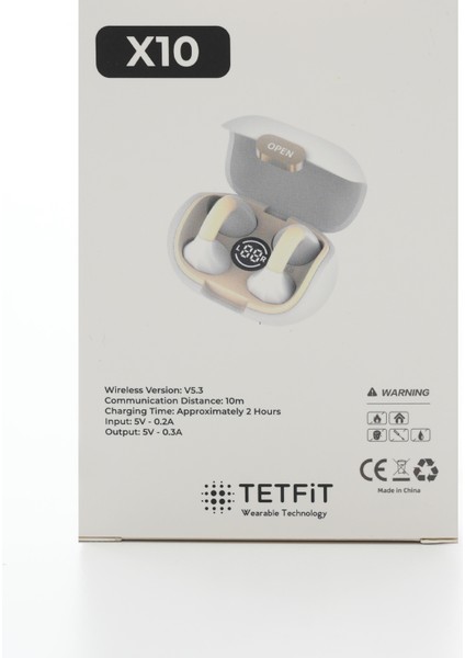 TETFiT X10 Bluetooth KLİPS KULAKLIK