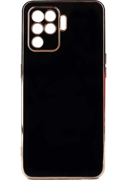 Oppo Reno 5 Lite Uyumlu Kılıf Bark Kapak, Siyah