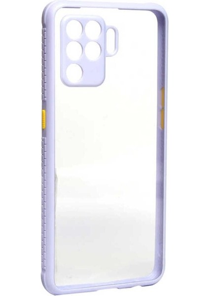 Oppo Reno 5 Lite Uyumlu Kılıf Kaff Kapak, Mor