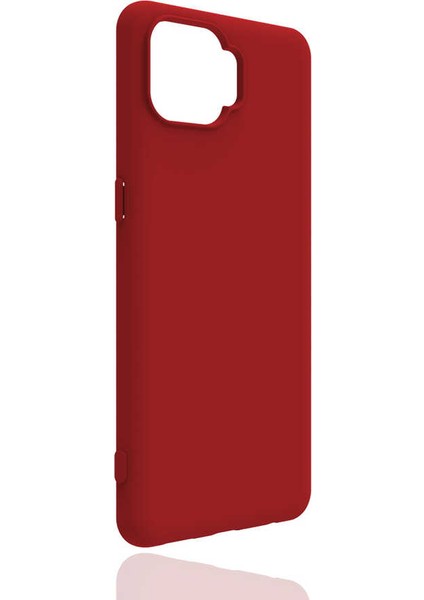 Oppo Reno 4 Lite Uyumlu Kılıf Biye Silikon, Kırmızı