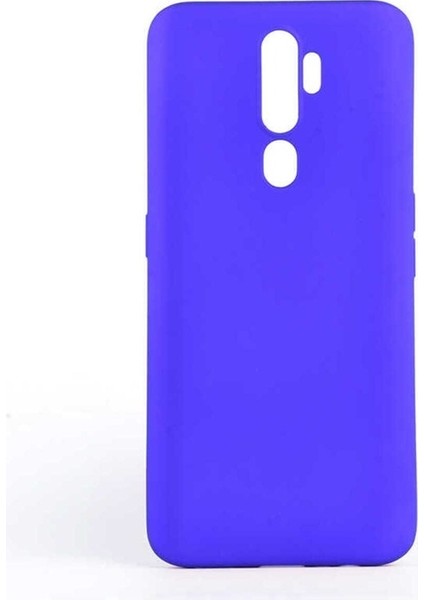 Oppo A9 2020 Uyumlu Kılıf Premier Silikon Kapak, Saks Mavi