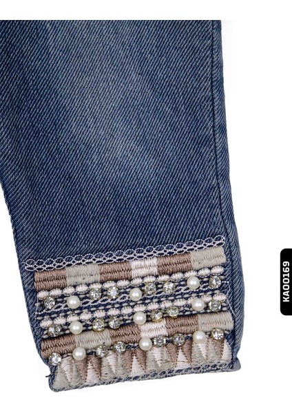 Kız Pantolon Ve Şabka 3-7 Yaş 2202 Mavi