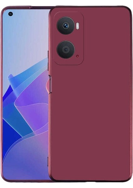 Oppo A96 4g Uyumlu Kılıf Premier Silikon Kapak, Mürdüm