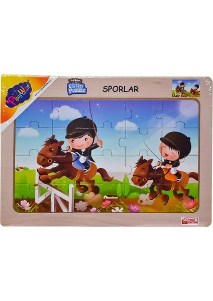 Ony-85-86-87-88 Ahşap Eğitici Puzzle Sporlar -Onyıl