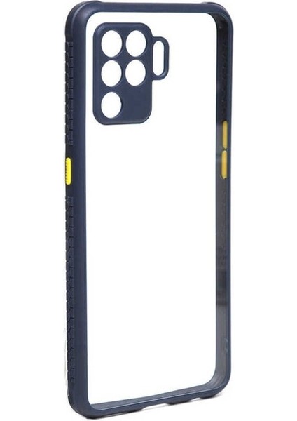Oppo Reno 5 Lite Uyumlu Kılıf Kaff Kapak, Lacivert