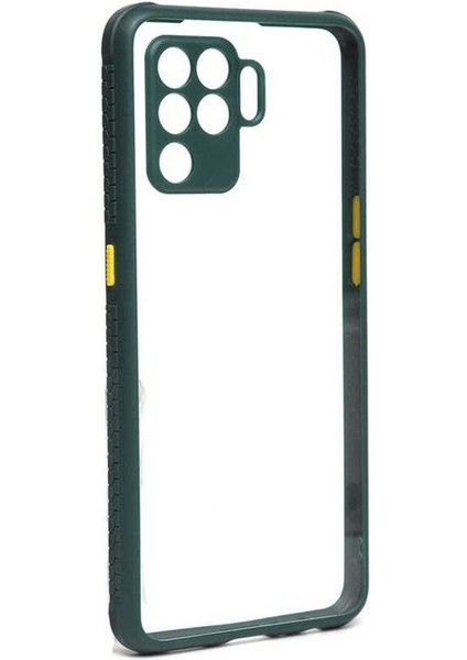 Oppo Reno 5 Lite Uyumlu Kılıf Kaff Kapak, Koyu Yeşil