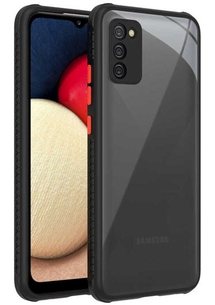Samsung Galaxy A02S Uyumlu Kılıf Kaff Kapak, Siyah