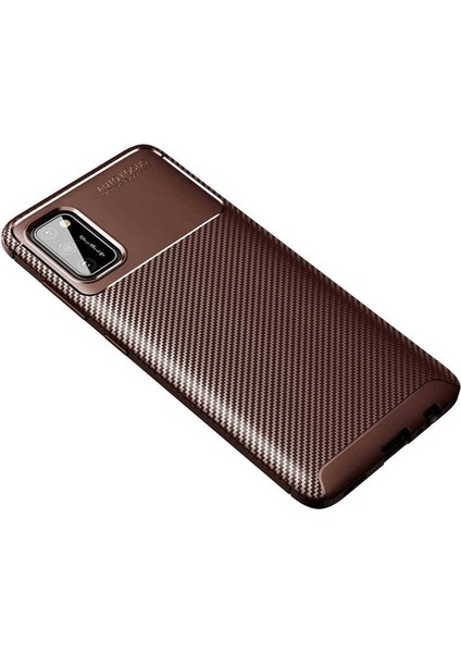 Samsung Galaxy A02S Uyumlu Kılıf Negro Silikon Kapak, Kahverengi