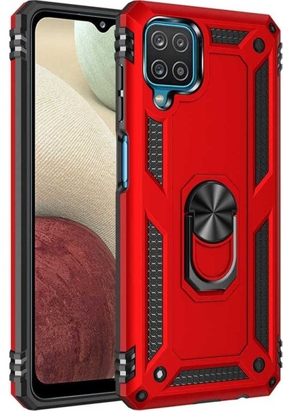 Samsung Galaxy A12 Uyumlu Kılıf Vega Kapak, Kırmızı