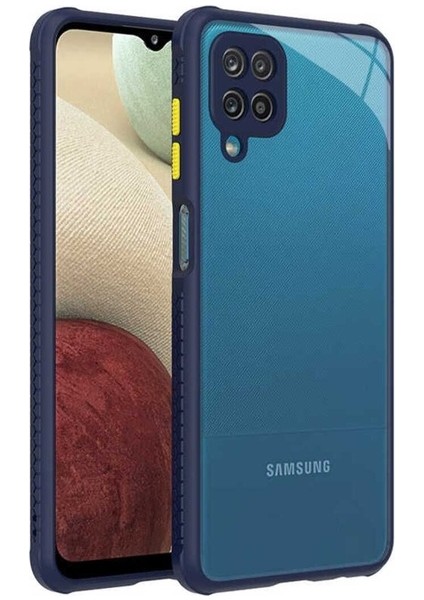 Samsung Galaxy A12 Uyumlu Kılıf Kaff Kapak, Lacivert