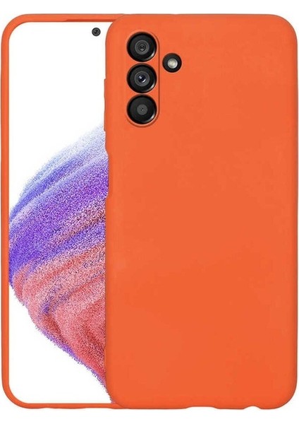 Samsung Galaxy A04S Uyumlu Kılıf Mara Lansman Kapak, Turuncu