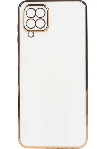 Samsung Galaxy A12 Uyumlu Kılıf Bark Kapak, Beyaz