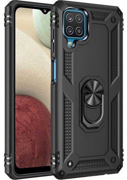 Samsung Galaxy A12 Uyumlu Kılıf Vega Kapak, Siyah