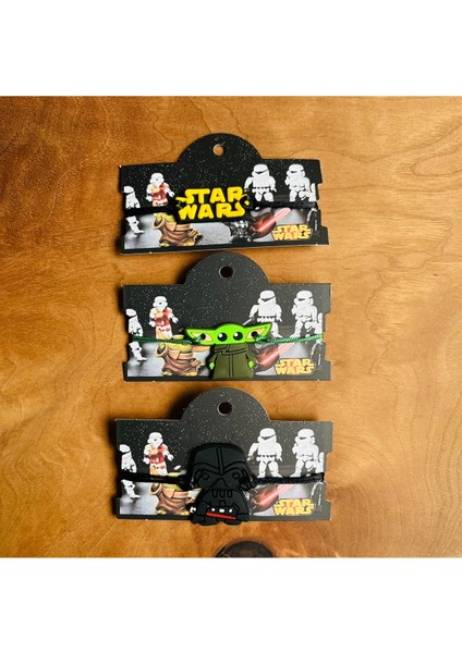 Star Wars 3 Lü Set Çocuk Bilekliği Makrome Örgülü Ipli Ayarlamalı