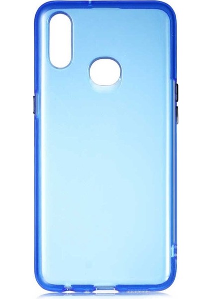 Samsung Galaxy A10S Uyumlu Kılıf Bistro Kapak, Mavi