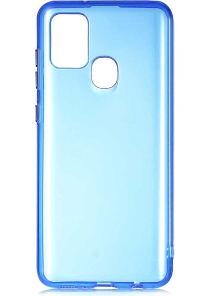 Samsung Galaxy A21S Uyumlu Kılıf Bistro Kapak, Mavi