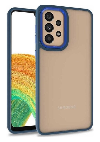 Samsung Galaxy A32 4g Uyumlu Kılıf Flora Kapak, Mavi