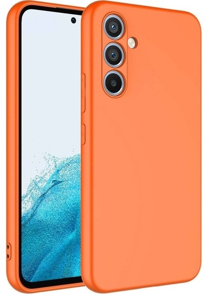 Samsung Galaxy A24 Uyumlu Kılıf Mara Lansman Kapak, Turuncu
