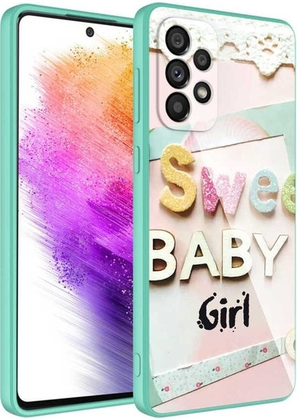 Samsung Galaxy A52 Uyumlu Kılıf Kamera Korumalı Desenli Sert Silikon Epoksi Kapak, No5