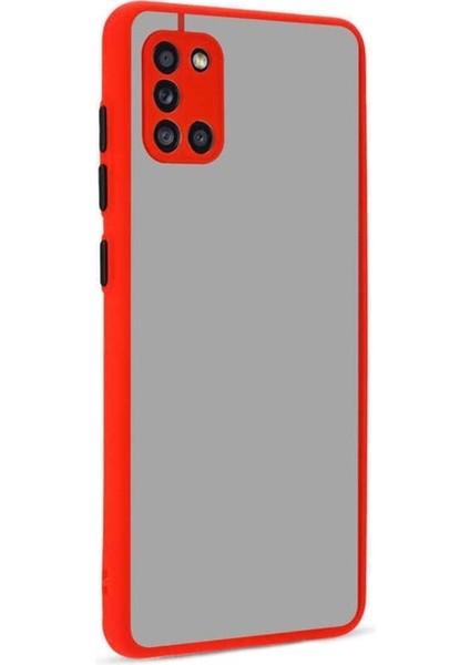 Samsung Galaxy A31 Uyumlu Kılıf Hux Kapak, Kırmızı