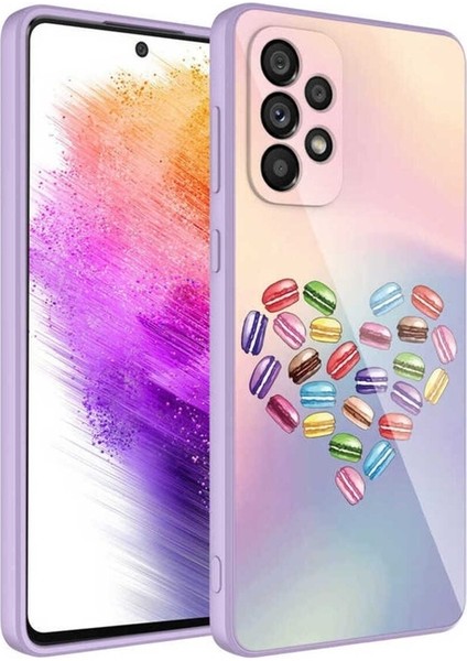 Samsung Galaxy A53 5g Uyumlu Kılıf Kamera Korumalı Desenli Sert Silikon Epoksi Kapak, No1