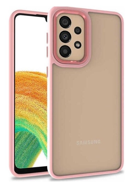 Samsung Galaxy A52 Uyumlu Kılıf Flora Kapak, Rose Gold