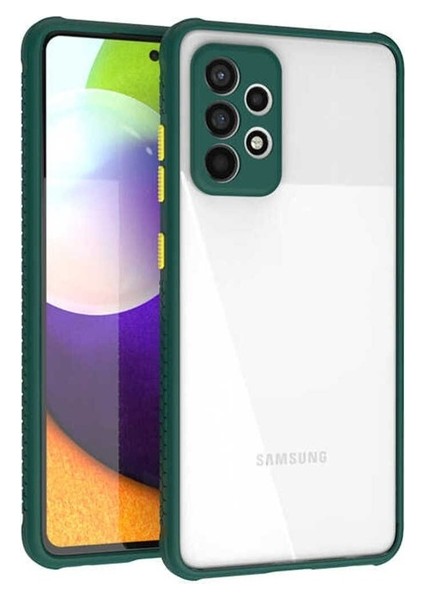 Samsung Galaxy A52 Uyumlu Kılıf Kaff Kapak, Koyu Yeşil
