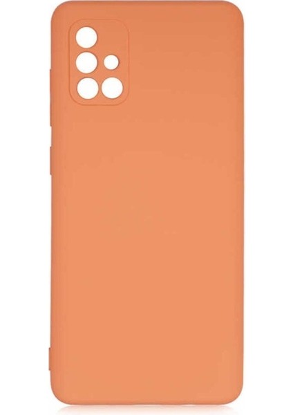 Samsung Galaxy A71 Uyumlu Kılıf Mara Lansman Kapak, Turuncu