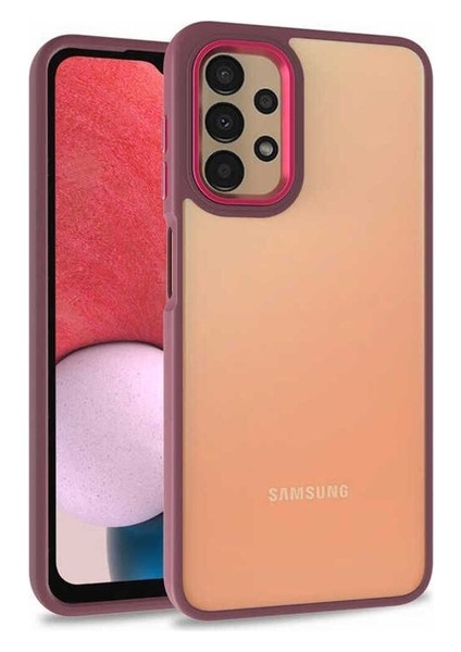 Samsung Galaxy A53 5g Uyumlu Kılıf Flora Kapak, Kırmızı