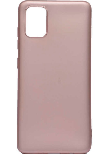 Samsung Galaxy A71 Uyumlu Kılıf Premier Silikon Kapak, Rose Gold