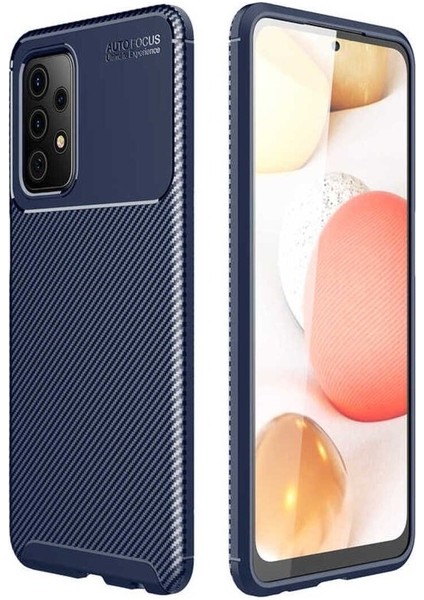 Samsung Galaxy A72 Uyumlu Kılıf Negro Silikon Kapak, Lacivert