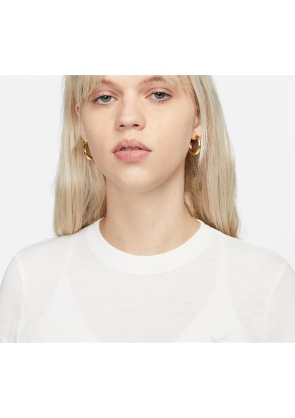 Air Baskılı Dar Kesimli Kısa Kadın Tişört DZ3751-121 fırsatları